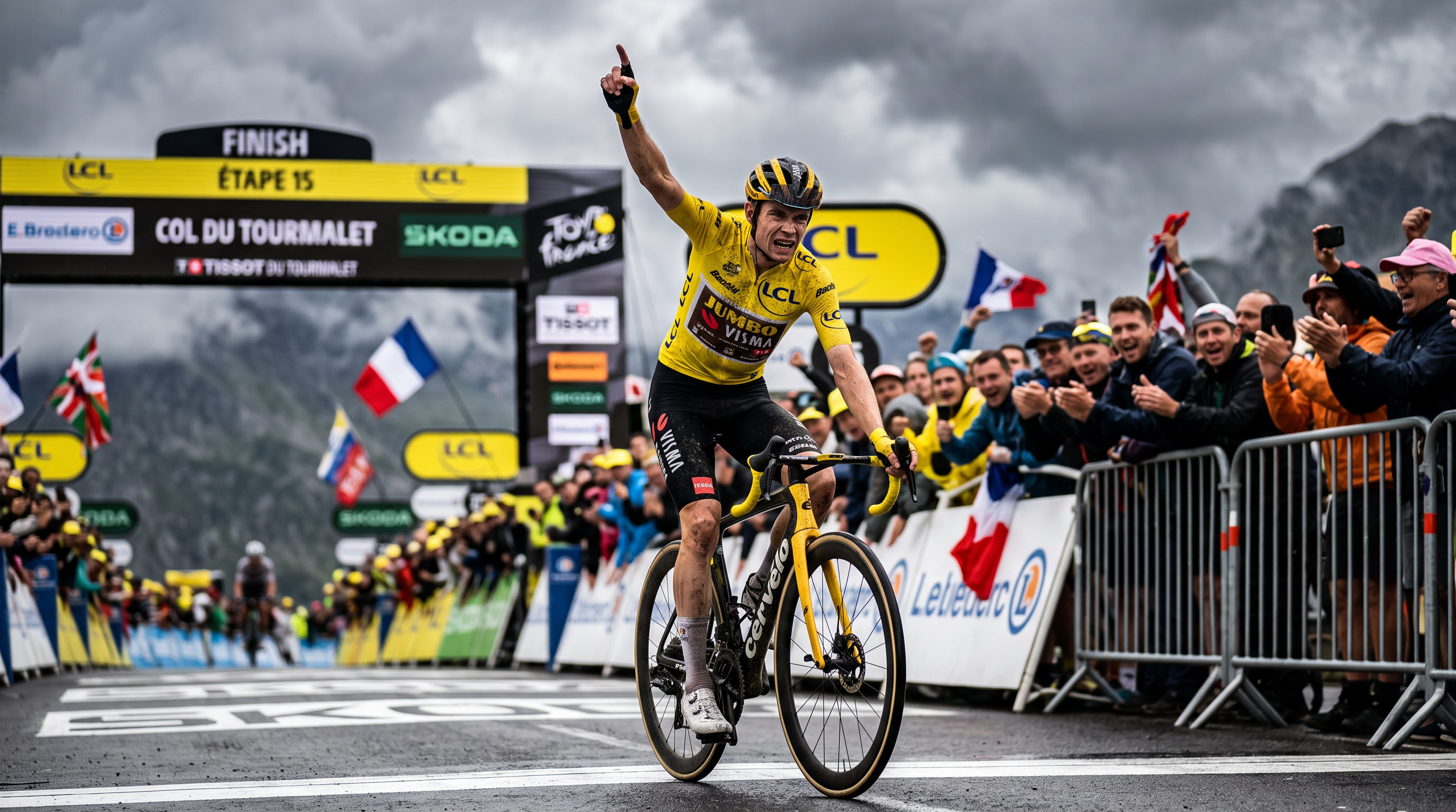 Stage 15 - Vingegaard makes it two in a row at Superbagnères, Pogačar lead down to 23 seconds