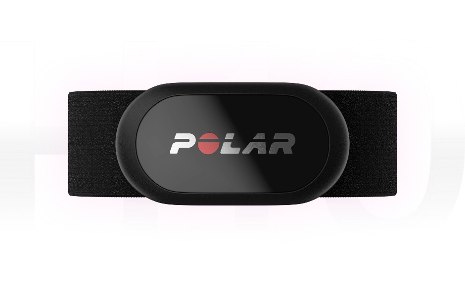 Polar H10 sensor pod close-up — POLAR logo